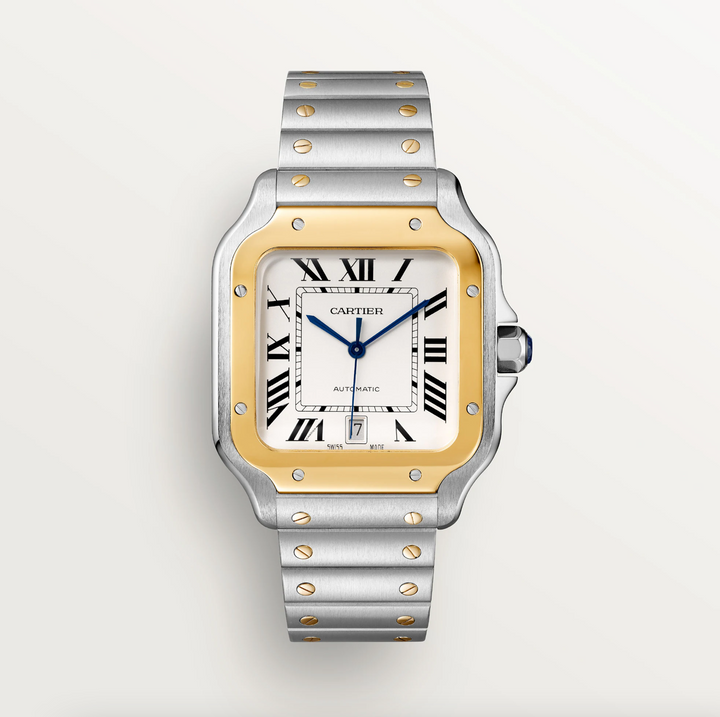 Santos Steel and Yellow Gold Large Model