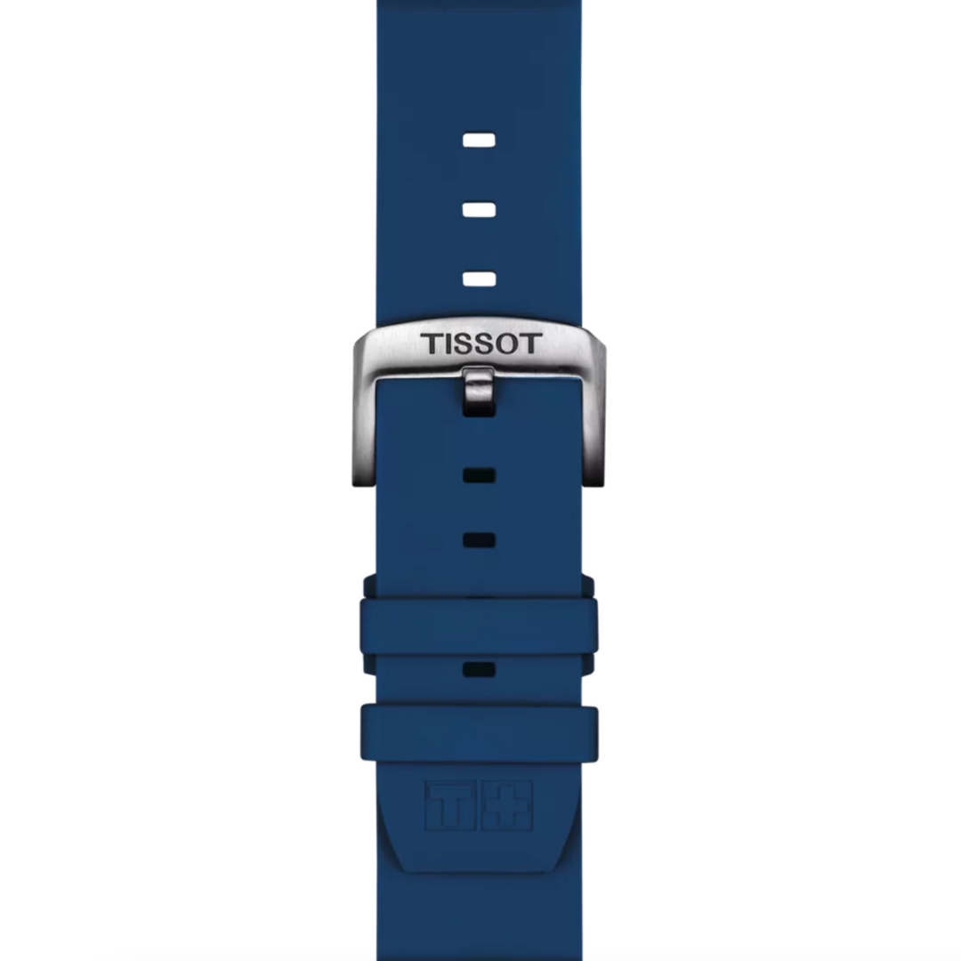 Blue Silicone Strap Lugs 22MM