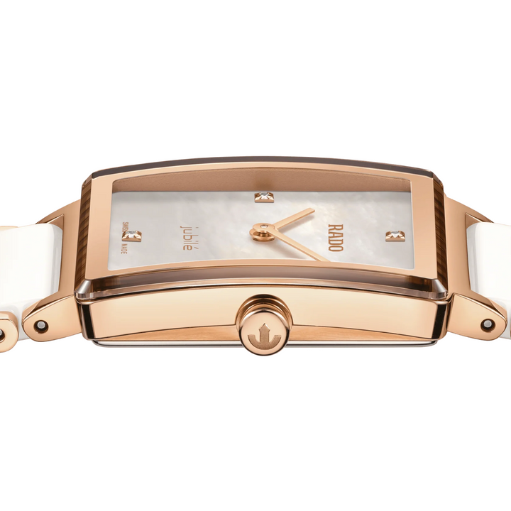 Integral White Ceramic and Pink PVD 23MM Watch