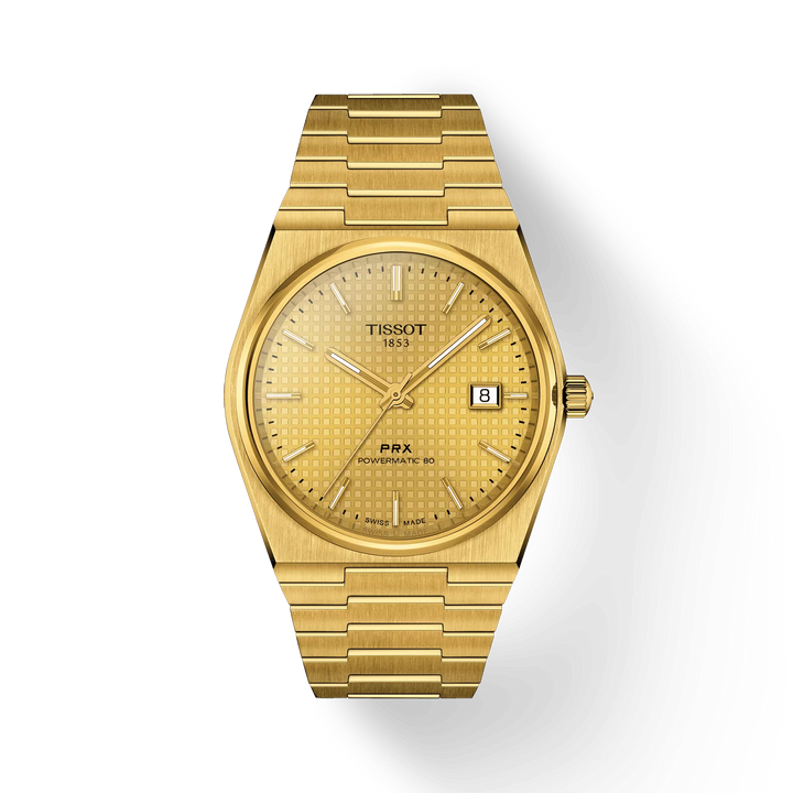 PRX Powermatic 80 Yellow Waffle 40MM Watch