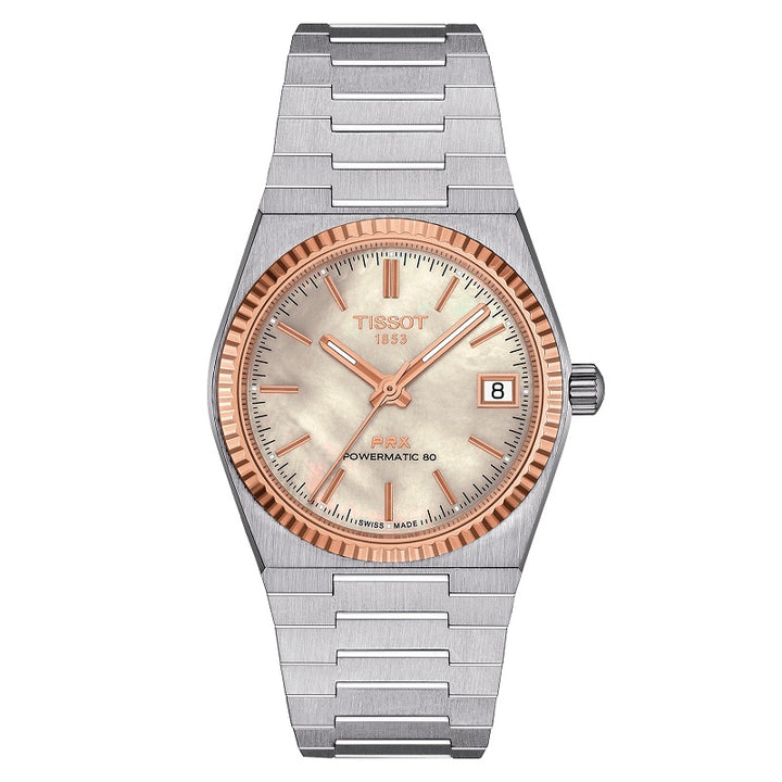 PRX Powermatic 35MM Mother Pearl Steel/Rose Watch