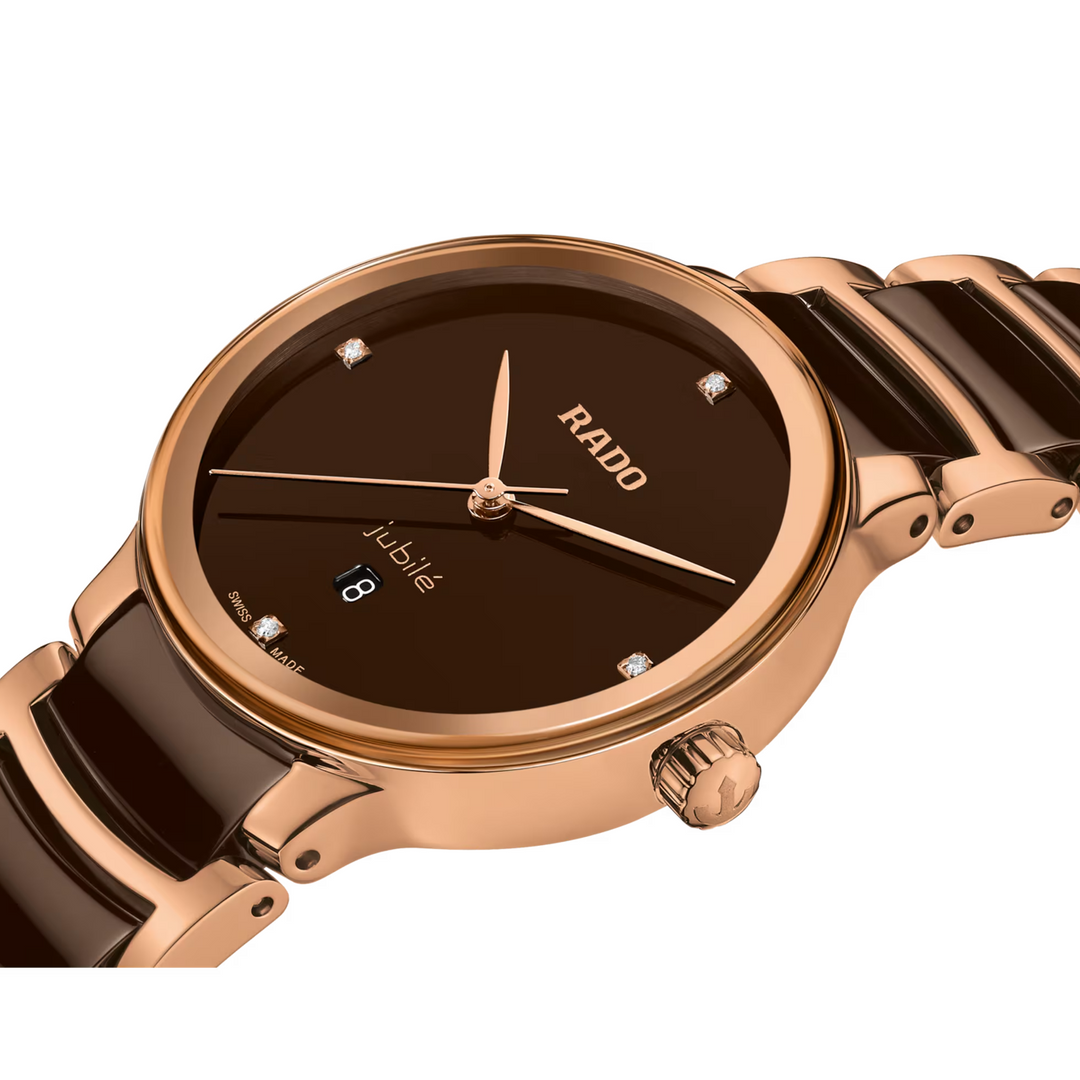 Centrix Brown/Rose Gold PVD with Diamond 30MM Watch