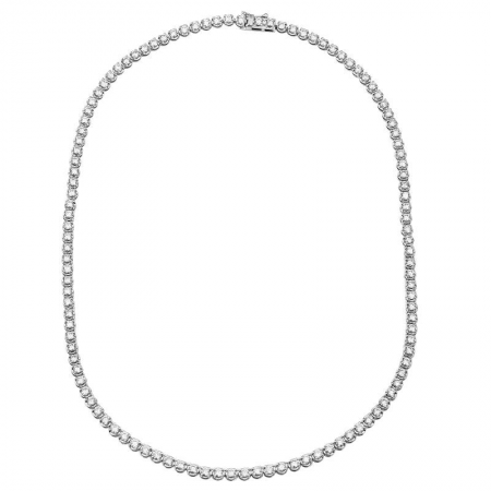 White Gold Tennis Necklace
