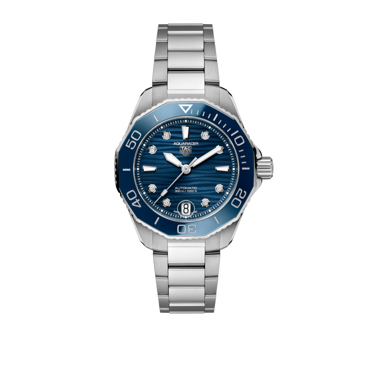 Aquaracer Professional 300 Blue Dial and Bezel 36MM Watch