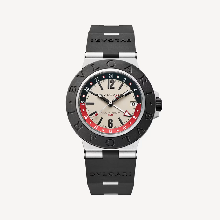 Aluminum GMT Black and Red 40MM Watch