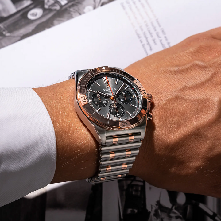 Chronomat B01 Chronograph Stainless Steel and Rose Gold 42MM Watch
