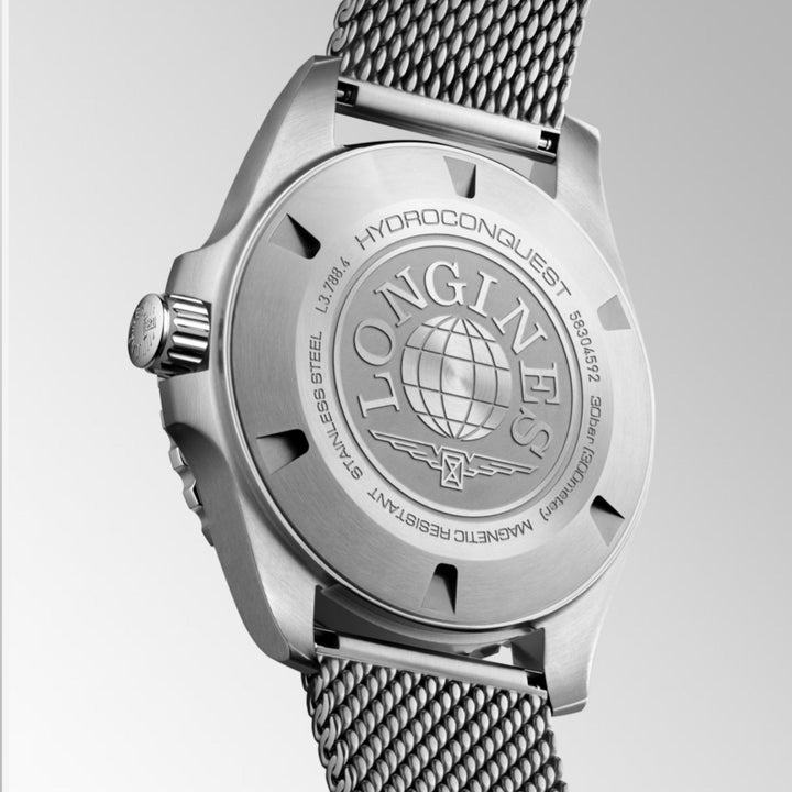 Hydroconquest Grey Bezel and Black Dial 39MM Watch