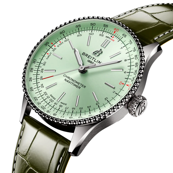 Navitimer Mint Green Dial 36MM Watch