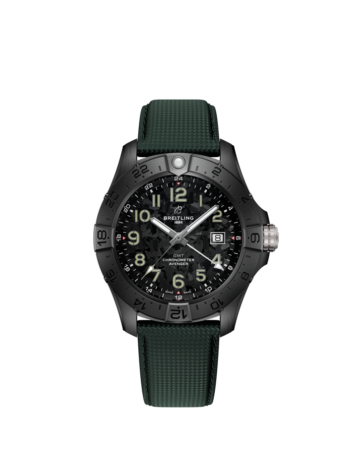 Avenger Automatic GMT 44 Night Mission Green Watch
