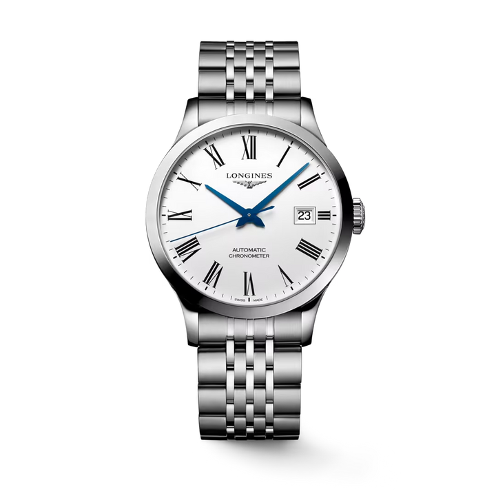 Record 38.5MM Stainless Steel Watch