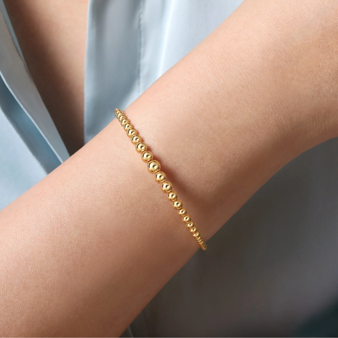 Yellow Gold Cuff Bangle Bracelet