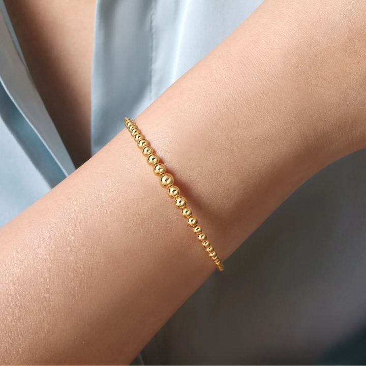Yellow Gold Cuff Bangle Bracelet