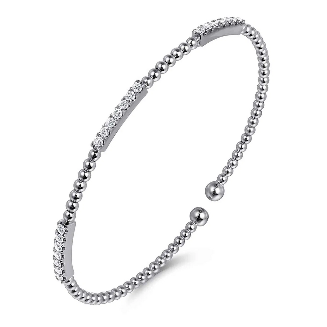 White Gold Bujukan Diamond Stations Bangle