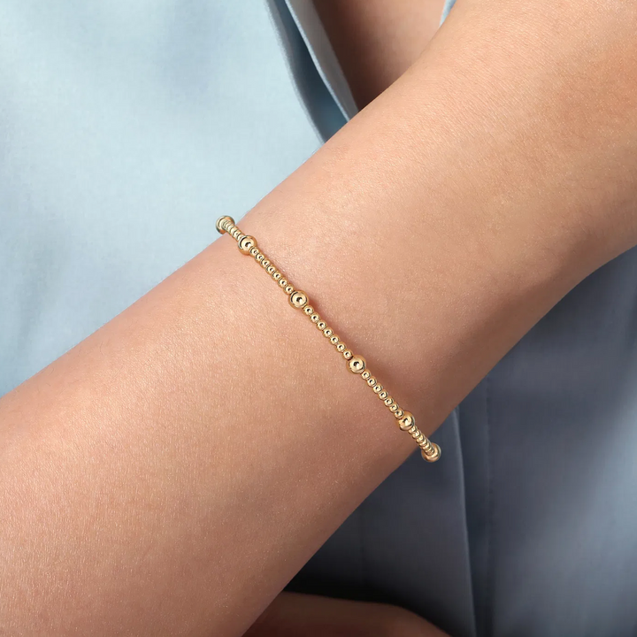 Flexible Beaded Bangle Bracelet