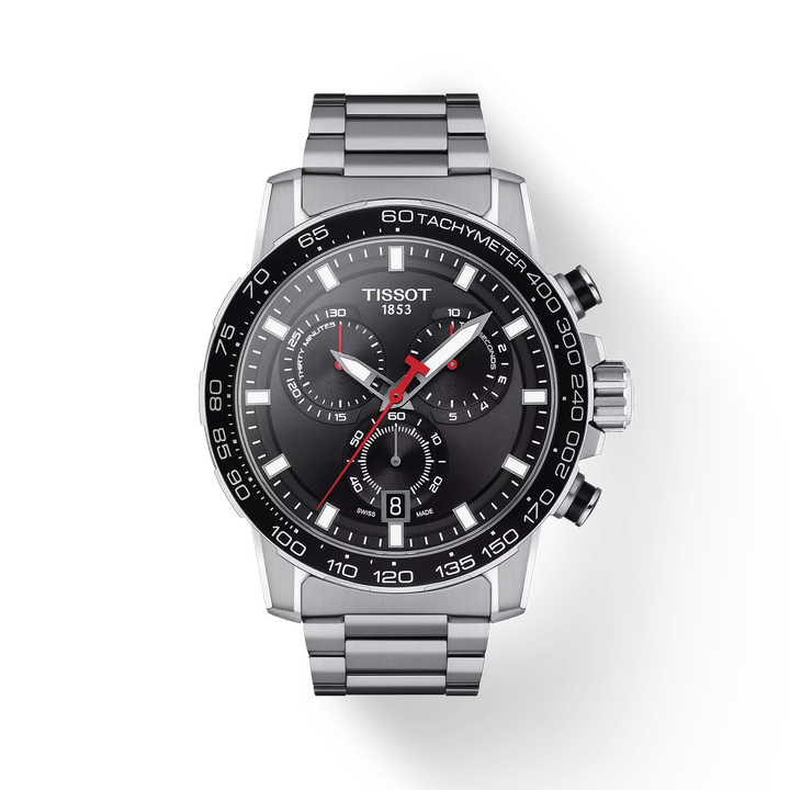 Supersport Chrono 45.5MM Black Stainless Steel Watch
