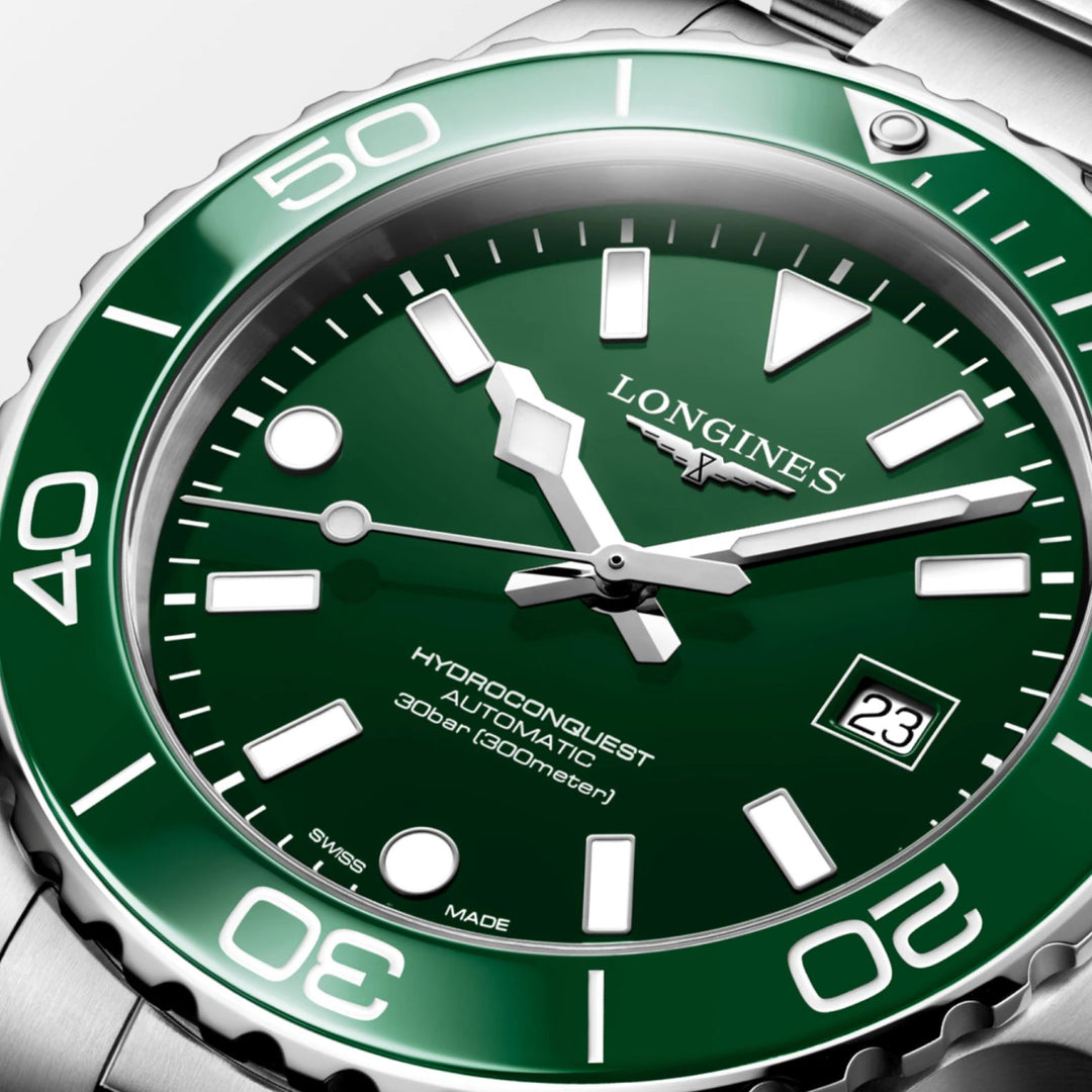 Hydroconquest Green Bezel and Dial 42MM Watch