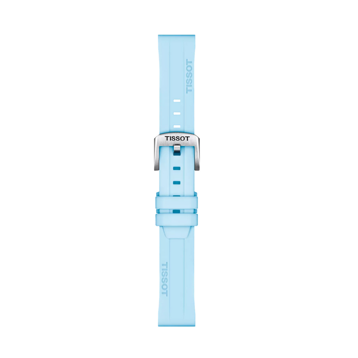 Light Blue Silicone Strap Lugs 18MM