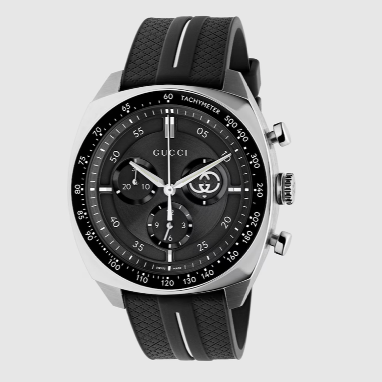 Interlocking LG Chronograph Black 41MM Watch