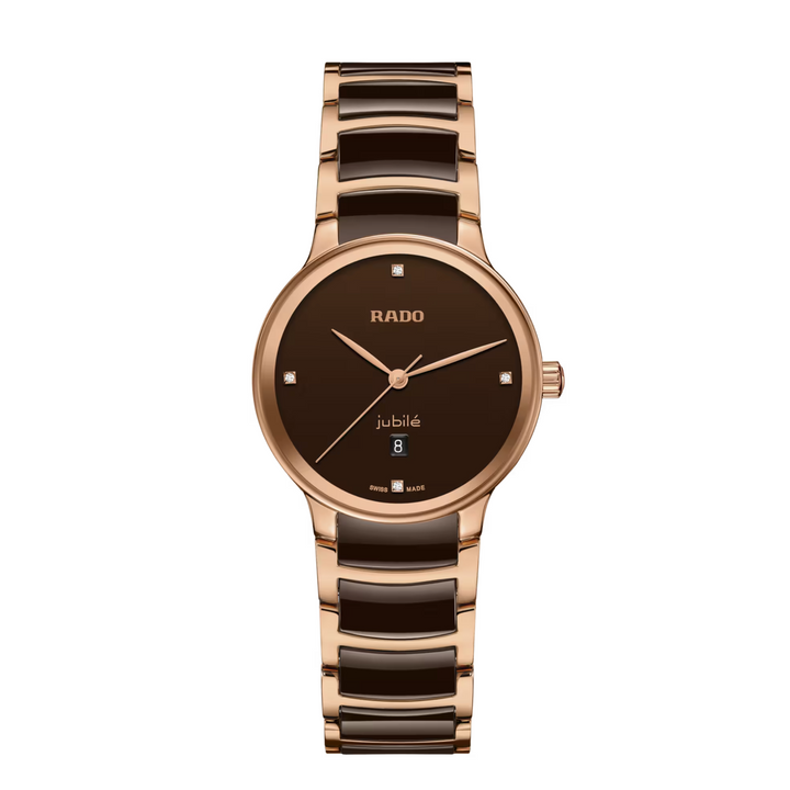 Centrix Brown/Rose Gold PVD with Diamond 30MM Watch