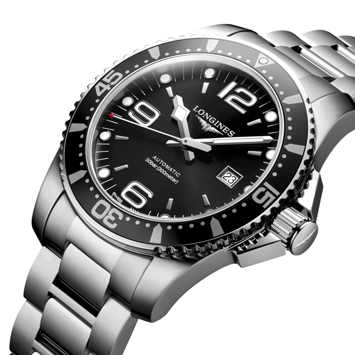 Hydroconquest Black Dial 44MM Watch