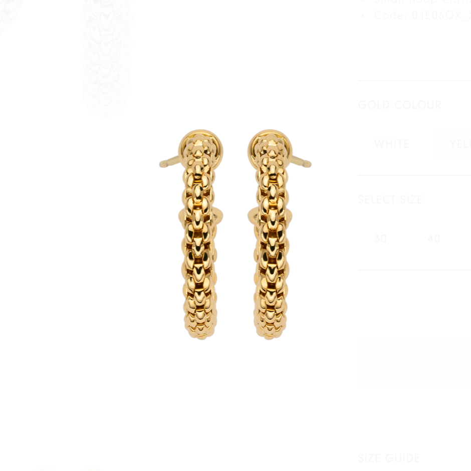 Yellow Gold Hoop Earrings