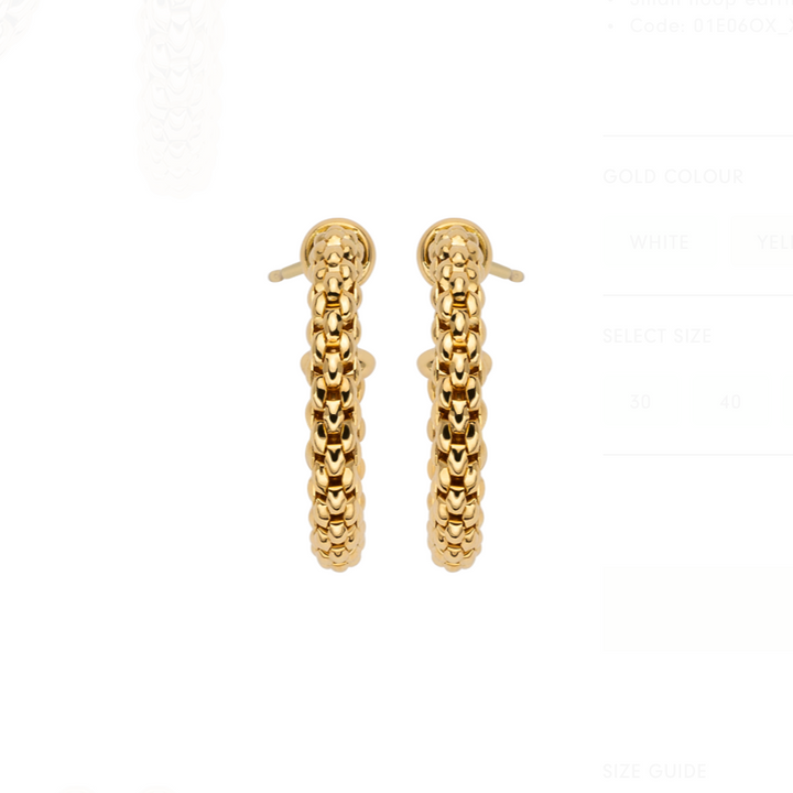 Yellow Gold Hoop Earrings