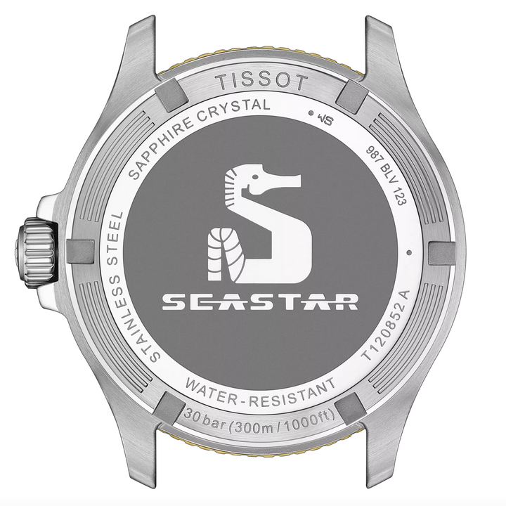 Seastar 1000 QUART GMT Steel/Yellow 40MM Watch
