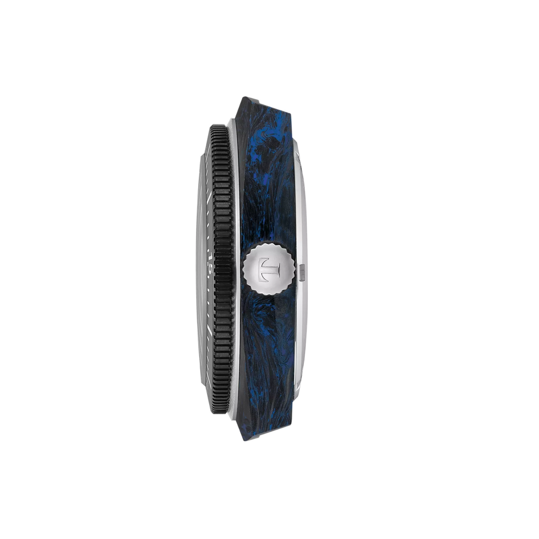 Sideral Powermatic 80 Blue Rubber Strap 41MM Watch