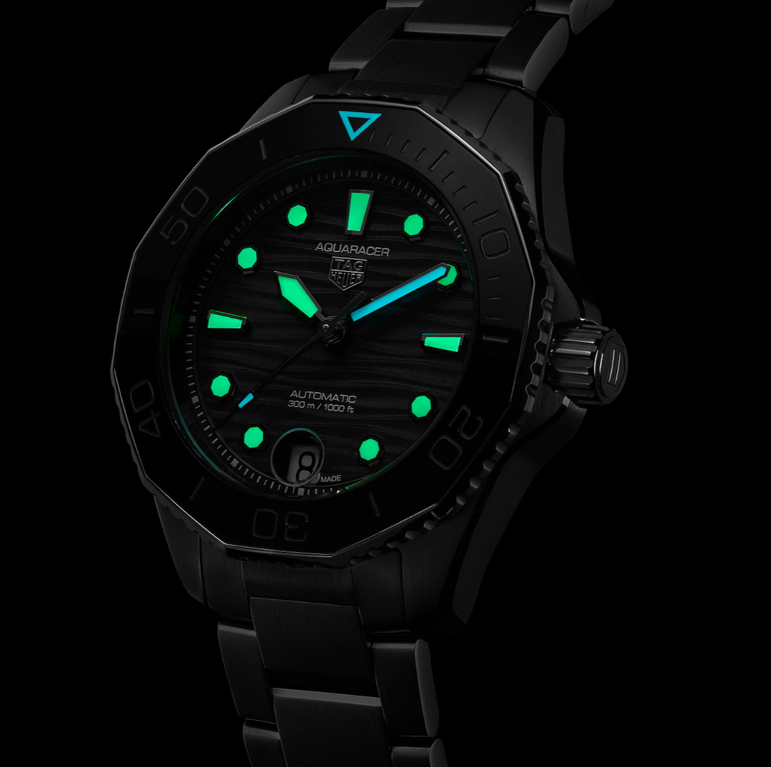 Aquaracer Professional 300 Black Dial and Bezel 36MM Watch