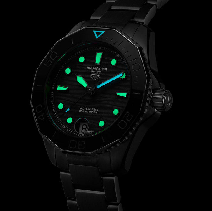 Aquaracer Professional 300 Black Dial and Bezel 36MM Watch