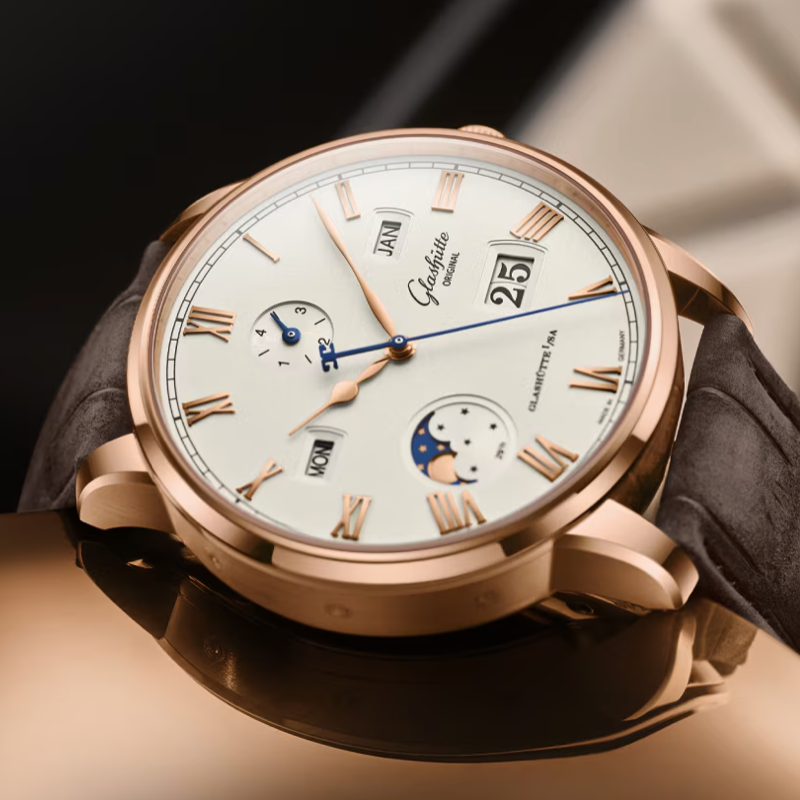 Senator Excellence Perpetual Calendar, Silver Dial 42MM