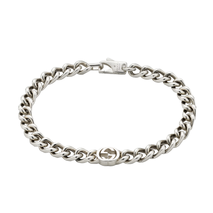 Interlocking GG Silver Bracelet