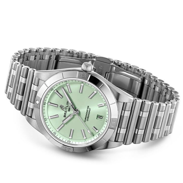 Chronomat Mint Green Index Dial 36MM Watch
