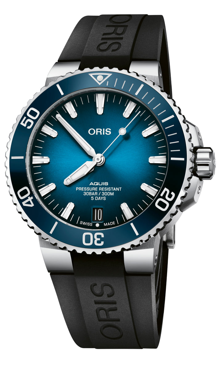 Aquis Date Calibre 400 Blue/Black 43.5MM Watch