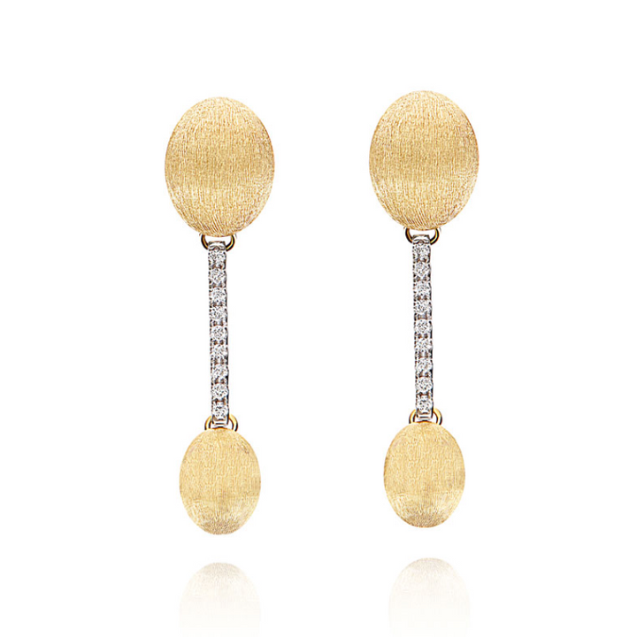 Dancing Elite Stud Earrings with Pave
