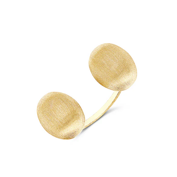 Bubble with Two Gold Boules Ring