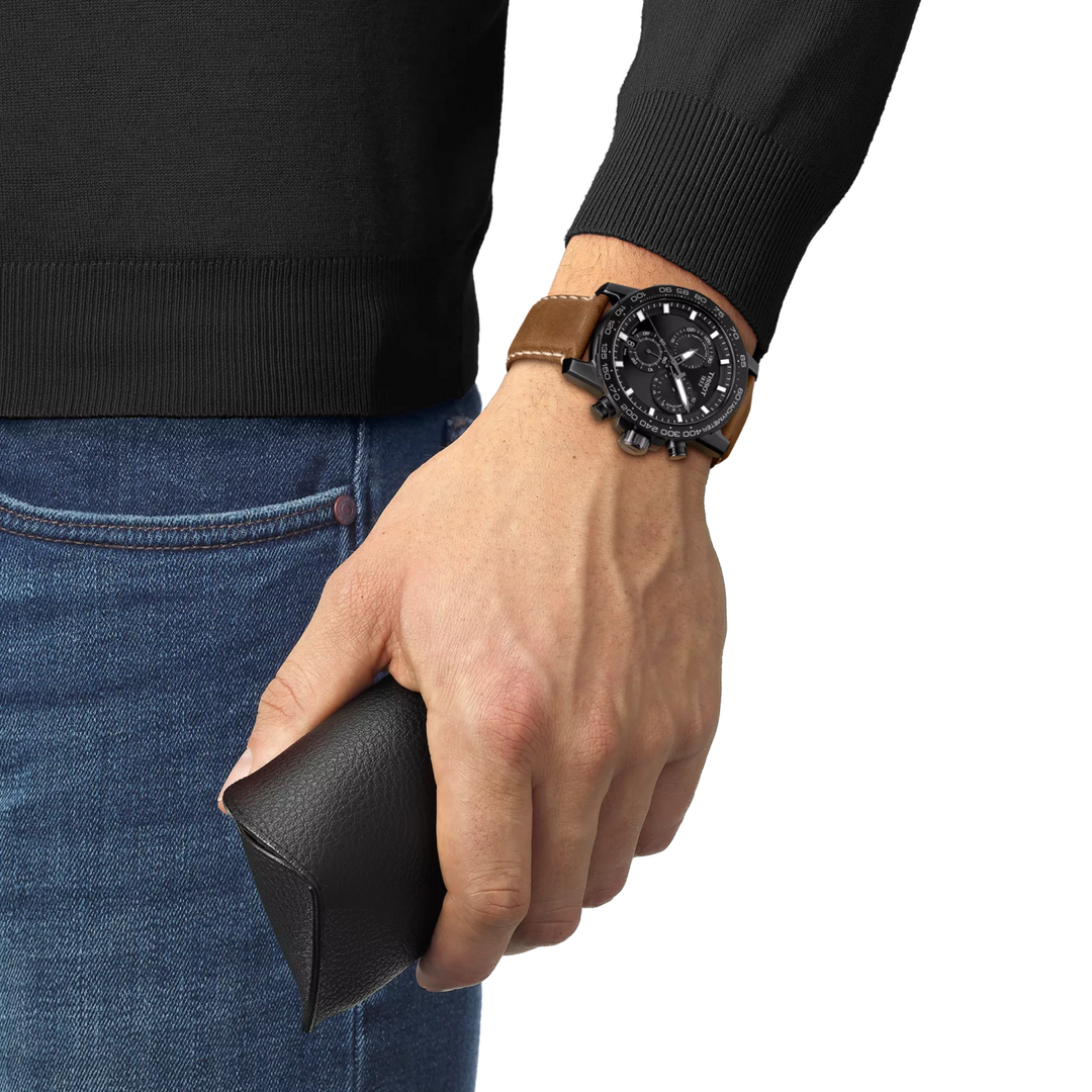 Supersport Chronograph Black Dial 45.5MM Watch