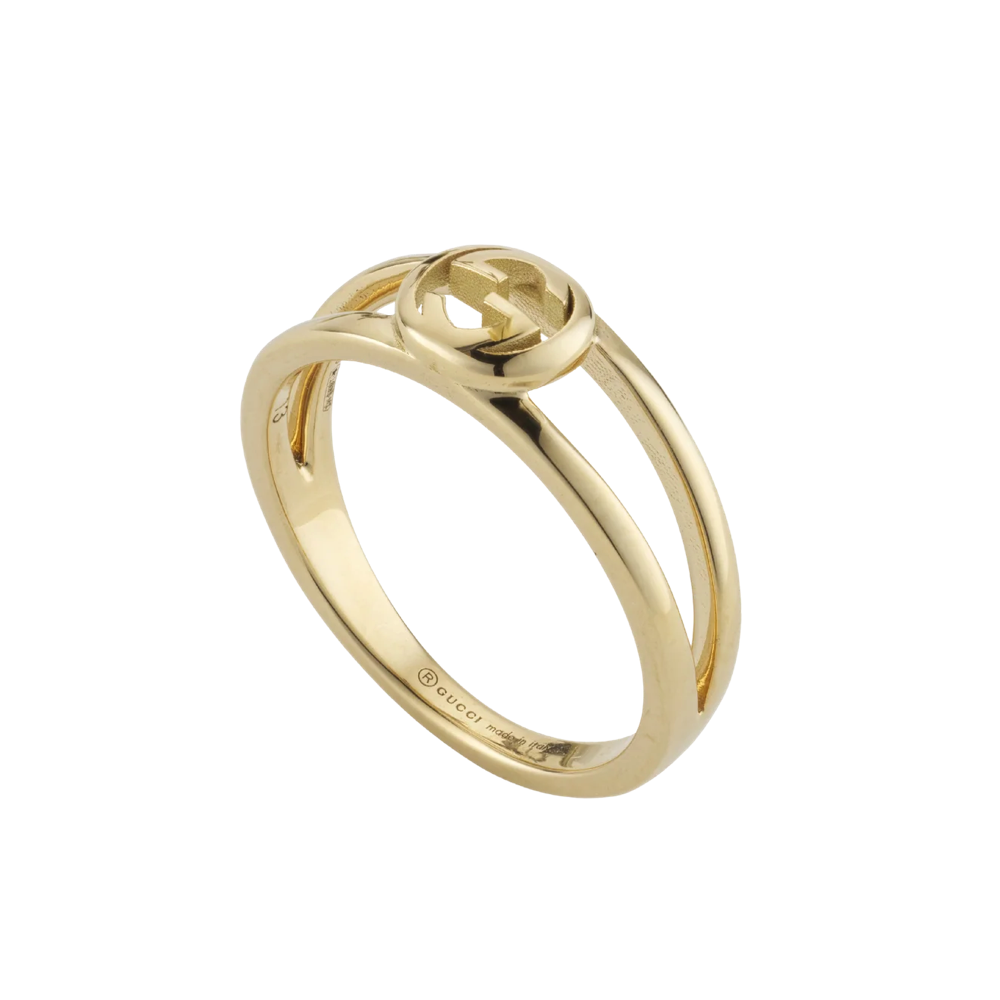 Interlocking Yellow Gold Ring
