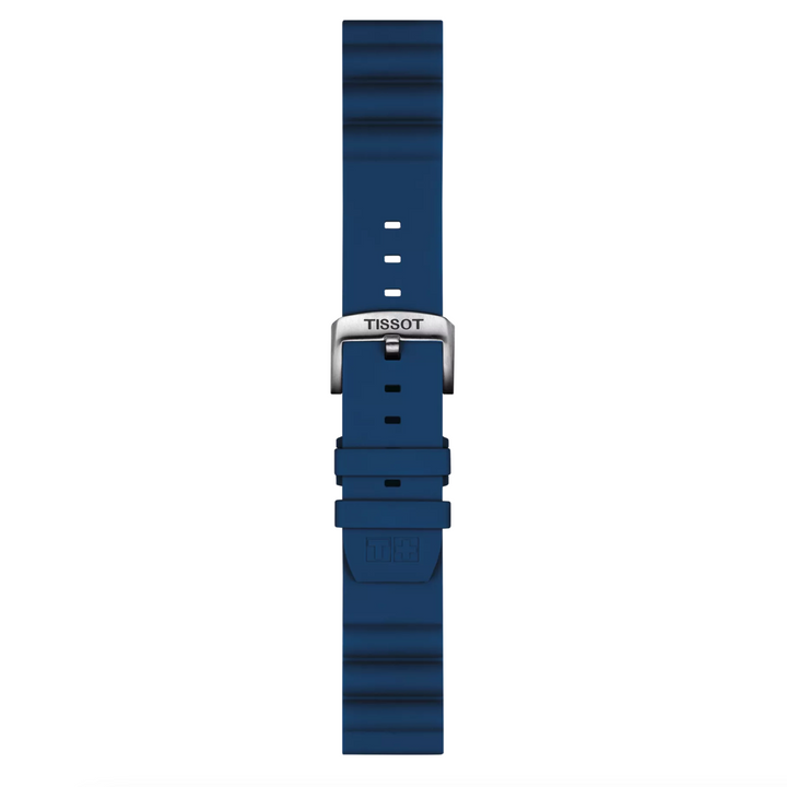 Blue Silicone Strap Lugs 22MM