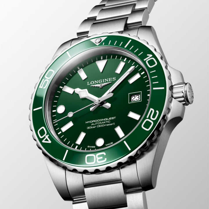 Hydroconquest Green Bezel and Dial 42MM Watch