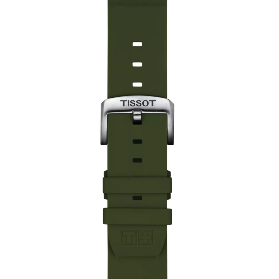 Khaki Green Silicone Strap Lugs 22MM