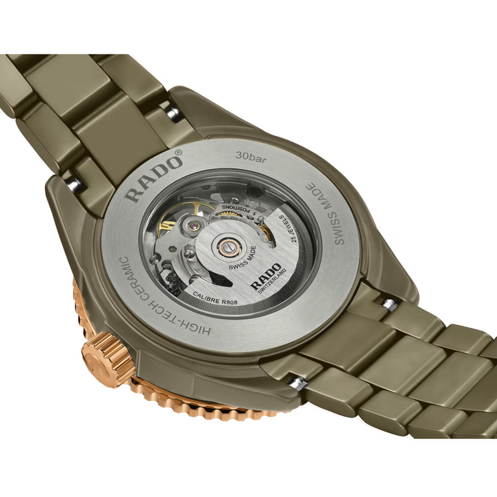 Captain Cook Skeleton Olive Green Ceramic 43MM Watch