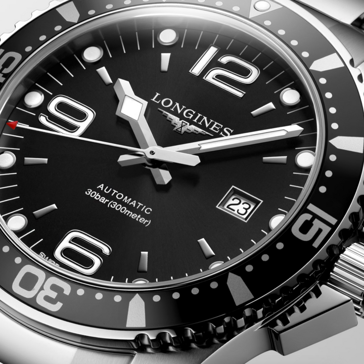 Hydroconquest Black Dial 44MM Watch