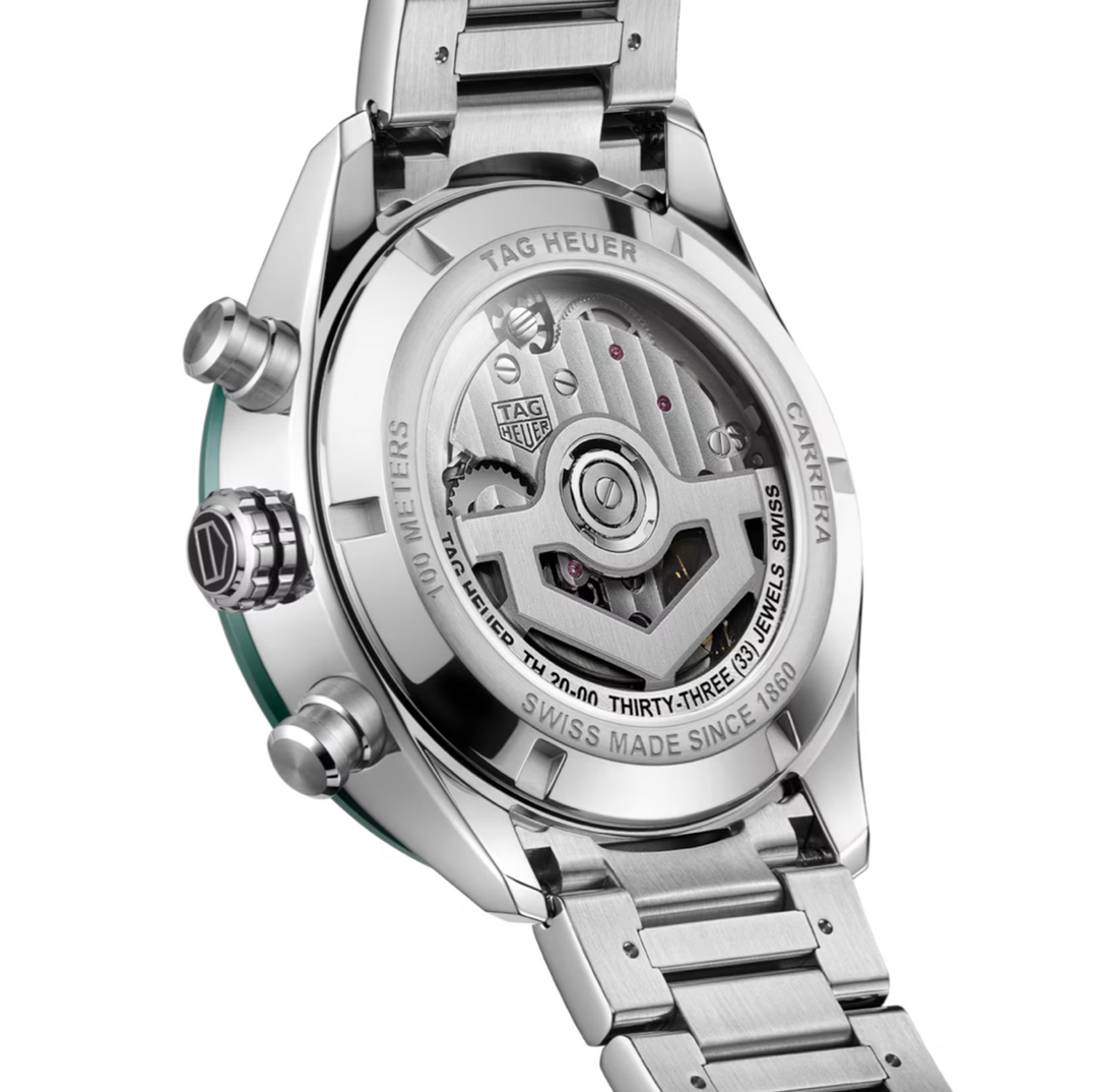 Carrera Chronograph Green Dial 44MM Watch