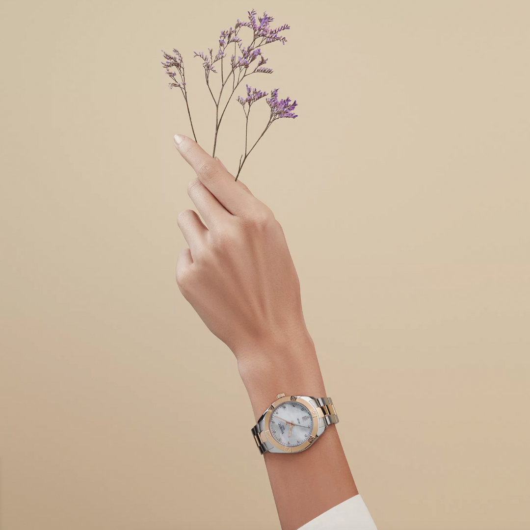 PR 100 Ladies Sport Chic Stainless Steel with Rose Gold PVD 36MM Watch