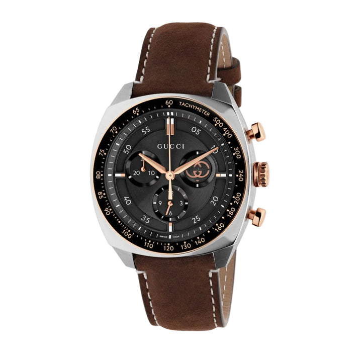 Interlocking G Black Chronograph 41MM Watch