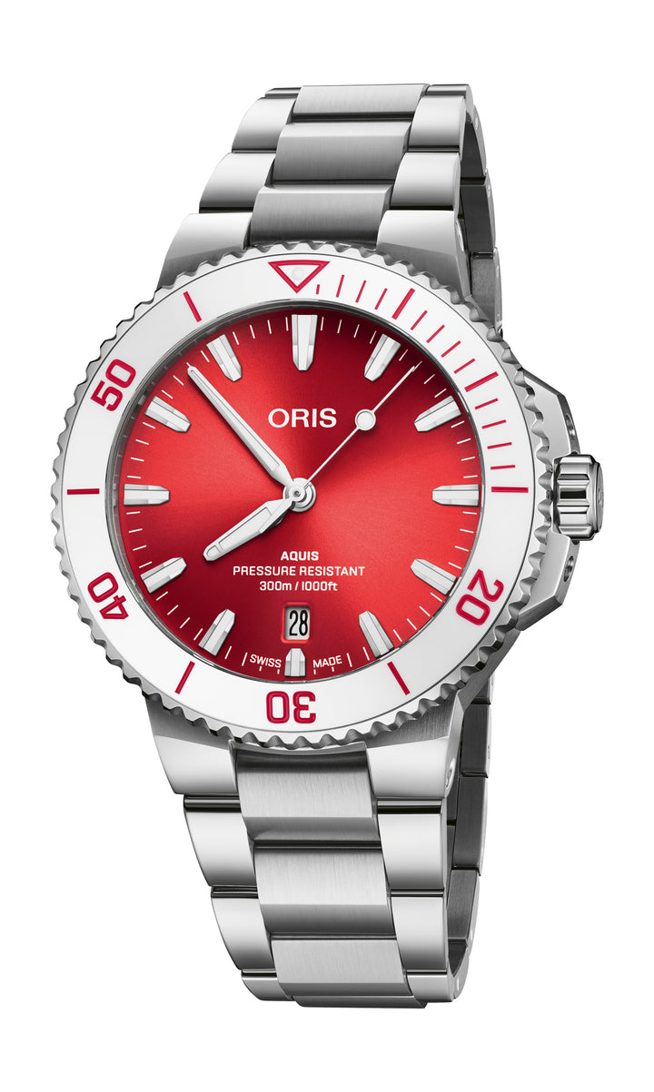 Aquis Date Taste Of Summer Watermelon 41.5MM Watch