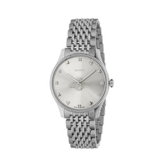 YA1264153|GUCCI |G-TIMELESS |MD 36mm Steel Watch, Silver Dial Bee