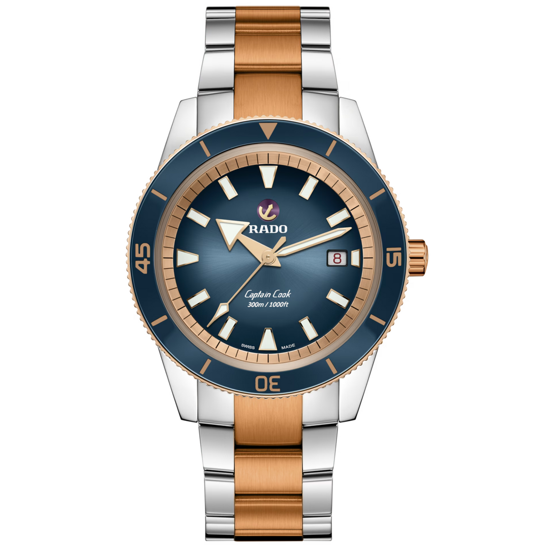 Captain Cook Gradient Black to Blue Dial 42MM Watch