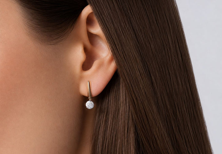 Single Knife Edge Infinity Earring